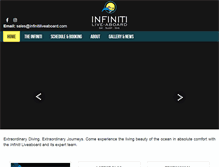 Tablet Screenshot of infinitiliveaboard.com